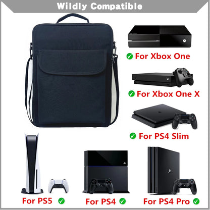 Portable PS5 Travel Carrying Case with Shoulder Strap - Smarsty