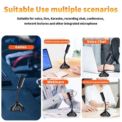 Professional Adjustable USB Microphone for Clear Gaming and Streaming - Smarsty