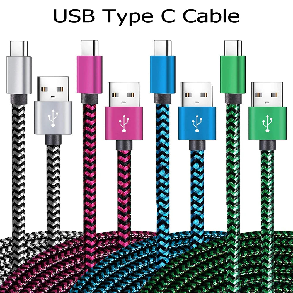 Nylon Braided USB Type C Fast Charging Cable - Smarsty