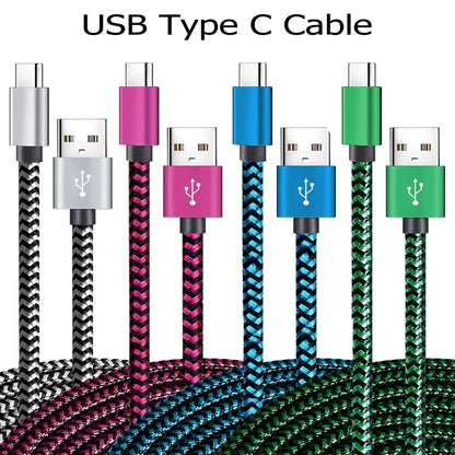 Nylon Braided USB Type C Fast Charging Cable - Smarsty
