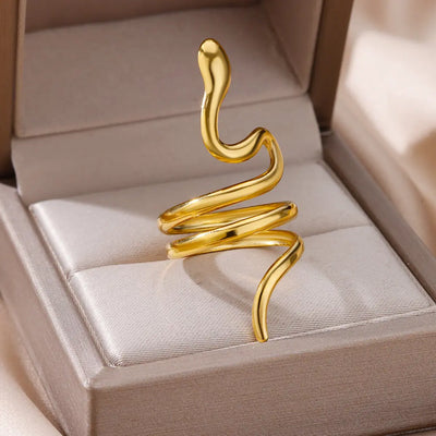 Luxury Gold 316L Stainless Steel Rings for Women - Smarsty