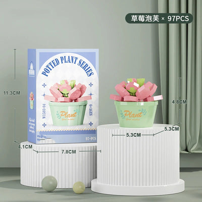 Bouquet Flower Mini Diy Building Block Toys for Children Bricks Blocks for Adults Constructor Micro Bricks Construction Set Gift by Smarsty