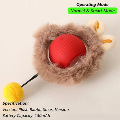 Interactive Cat Toy Ball With Rechargeable Tail - Smarsty