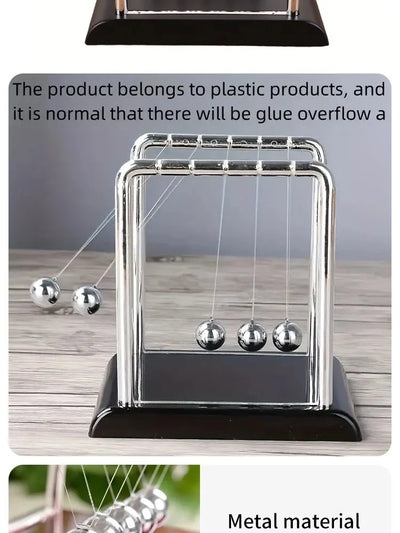 Newton's Cradle Balance Steel Ball Teaching Supplies Physics Science Pendulum Desktop Toys Stress Relief Gifts Home Decoration - Smarsty
