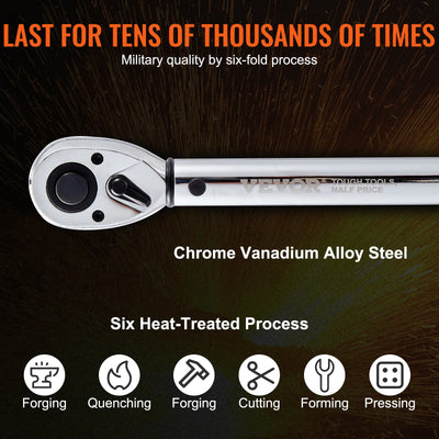 SucceBuy 1/2" 1/4" 3/8" Mechanical Torque Wrench Set Precision Pointer Hand Tools Torque Wrench Mechanical Car Repair Tool - Smarsty