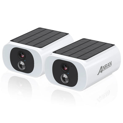 ANRAN 2/3/4 PCS Outdoor Wireless WIFI Camera 2.4G 3MP Battery Solar Security Camera Floodlight Color Night Vision Local Alarm - Smarsty