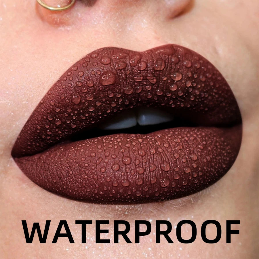 Matte Velvet Waterproof Lip Gloss With Hydrating Formula - Smarsty