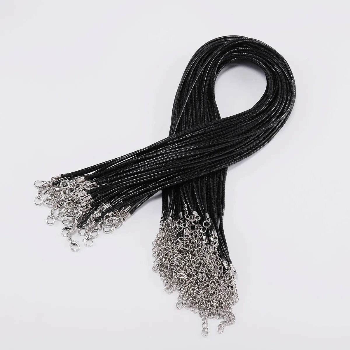 Adjustable Leather Cord Necklace Braided Rope DIY Jewelry Supplies - Smarsty