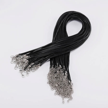 Adjustable Leather Cord Necklace Braided Rope DIY Jewelry Supplies - Smarsty