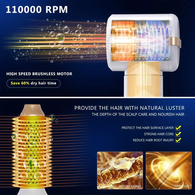 Tinsol 7 In 1 High Speed Hair Dryer Brush - Smarsty
