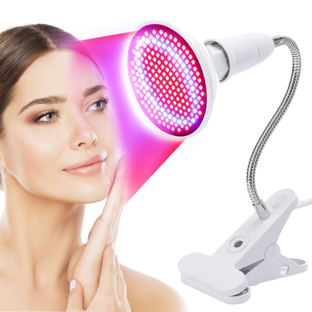 200 LEDs Infrared Light Therapy Lamp Skin Care Anti Aging 660nm 850nm Red Light Therapy for Full Body Facial Acne Treatment Spa