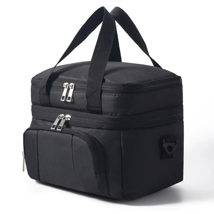 Double Insulated Lunch Bag With Adjustable Strap For Picnics - Smarsty