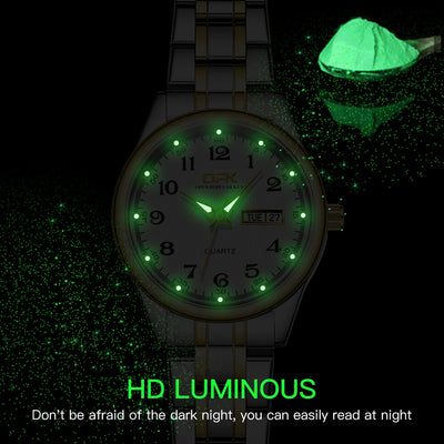 Luxury Waterproof Quartz Watch For Women Stainless Steel Strap - Smarsty