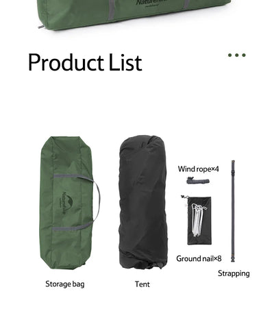 Naturehike Camping Automatic Tent One Touch Waterproof Roof Top Tents Double Door 3 Person Tent Outdoor Beach Fish Shelter Tent by Smarsty