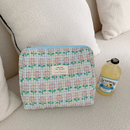 Large Capacity Women's Cosmetic Bags Cases Casual Ladies Small Storage Bag with Zipper Female Travel Clutch Bag Small Handbags - Smarsty