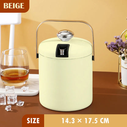 Portable Stainless Steel Ice Bucket for Outdoor Parties - Smarsty