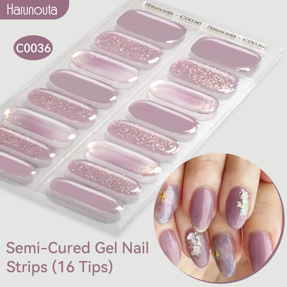 Gradient Auroras Gel Nail Strips for Easy DIY Manicure - Smarsty