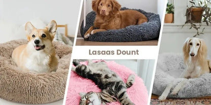 Super Soft Cat Bed Plush Donut Design for Comfort - Smarsty