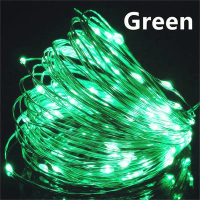 USB Led Fairy Lights Copper Wire String 20M 200LED Holiday Outdoor Lamp Garland For Christmas Tree Wedding Party Decoration - Smarsty