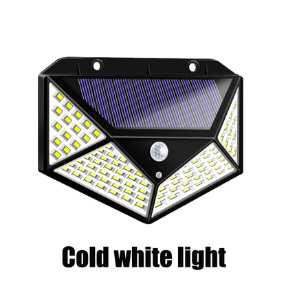 100 LED Outdoor Solar Wall Lights with PIR Motion Sensor - Smarsty