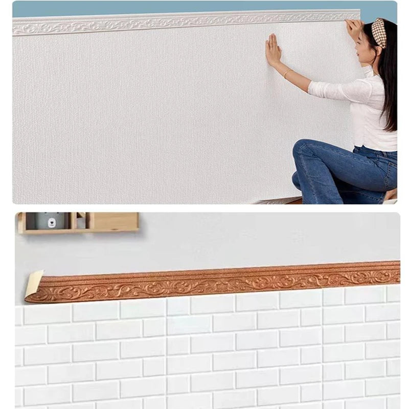 3D Self Adhesive Wall Trim Waterproof Border - Smarsty