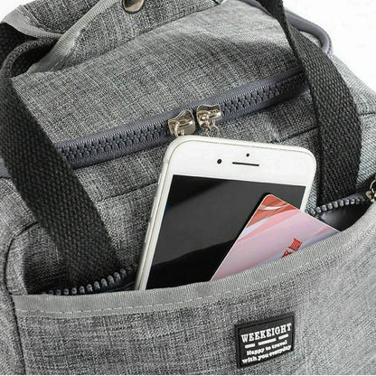 Insulated Portable Lunch Bag For Women Office Tote Compact - Smarsty