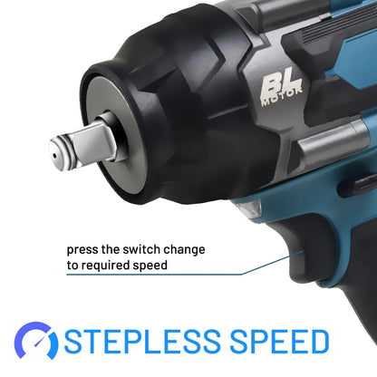 1200N.M Torque Brushless Electric Impact Wrench Cordless Power Tool - Smarsty