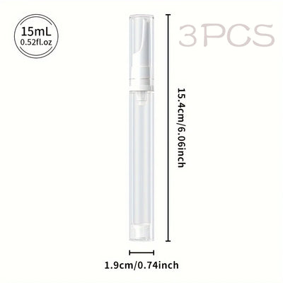 Clear Airless Foundation Dispenser Travel Bottles Set - Smarsty