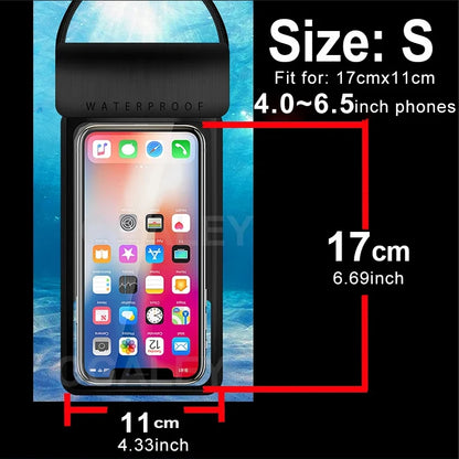 IPX8 Universal Waterproof Bag Cell Phone Pouch Case Water Proof Underwater Dry Bag For iPhone 17 Pro Max 16 Xiaomi Samsung Cover