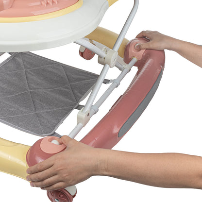 Baby Walkers With Universal Wheel Anti-Roll Anti O-Leg Walker Handcart Learning Start Walker Foldable Multifunction