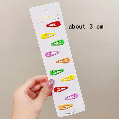 Cute Colorful Star Hair Clips Set for Girls - Smarsty