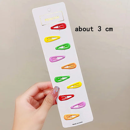 Cute Colorful Star Hair Clips Set for Girls - Smarsty