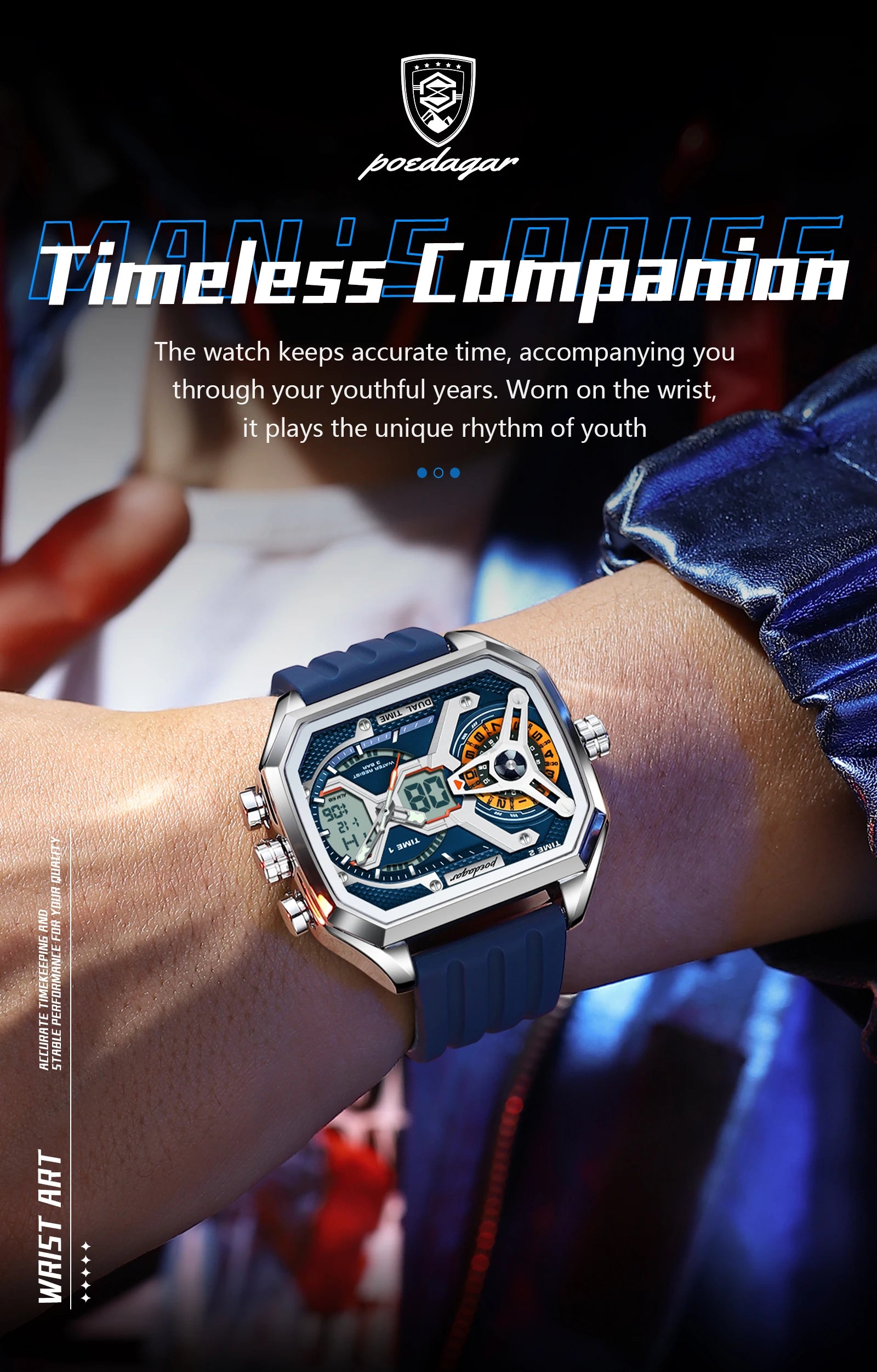Luxury Men’s Luminous Quartz Watch with LED Calendar - Smarsty