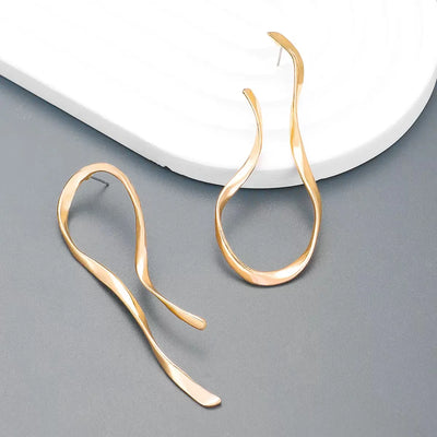 Abstract 3D Stud Earrings Retro Statement Fashionable - Smarsty