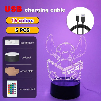 3D Illusion LED Night Light with Remote Control - Smarsty
