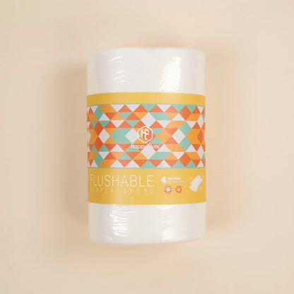 Bamboo Fabric Baby Wipes Biodegradable&Flushable Nappy Liners Cloth Diaper Liners 1 Roll 100Piece
