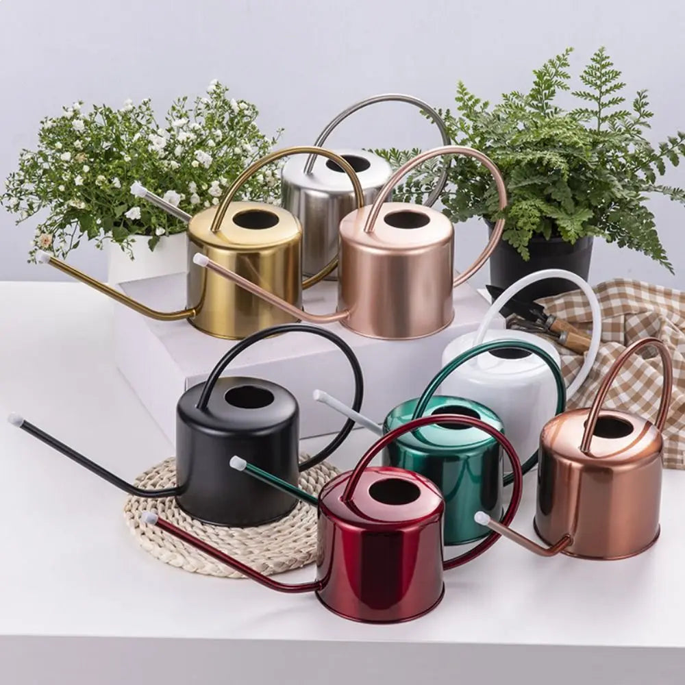 Rustproof Leakproof Stainless Steel Watering Can with Long Nozzle - Smarsty