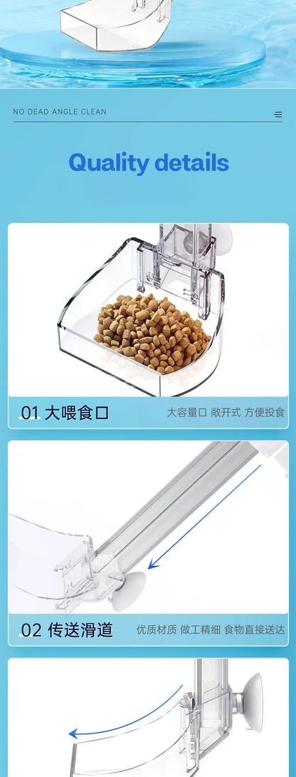 Transparent Acrylic Aquarium Fish Feeder Tube Design - Smarsty