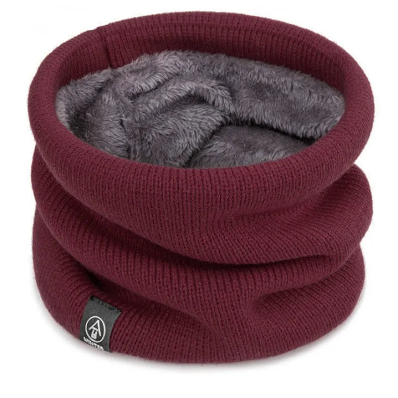 Knitted Neck Warmer Sports Scarf Fashion Soft Women Men Face Cover Winter Skating Running Hiking Scarves Thick Cold-proof Collar - Smarsty