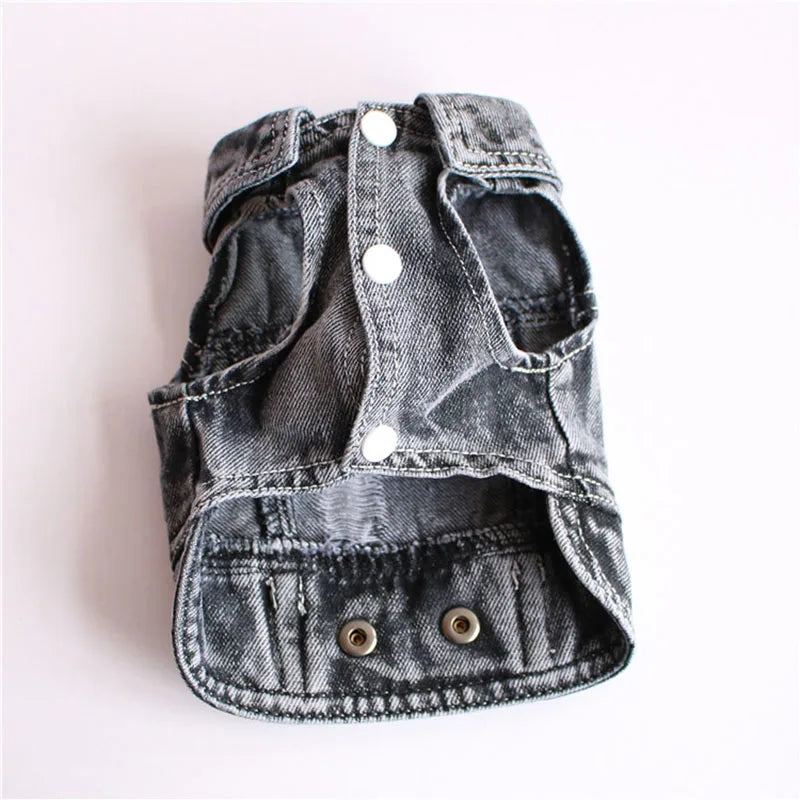 Cool Dog Jeans Jacket for Small Dogs Fashionable Style - Smarsty