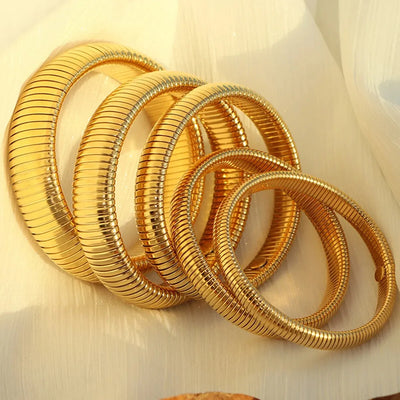 Waterproof Vintage Gold Plated Stainless Steel Bracelet - Smarsty