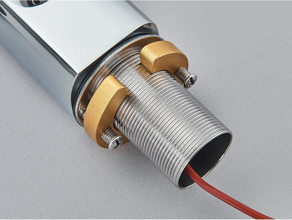 White Smart Sensor Basin Faucet with Digital Display - Smarsty