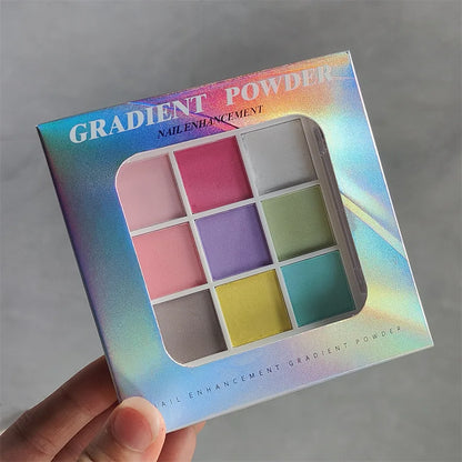 9 Colors Shimmer Nail Powder for Stunning Manicure - Smarsty