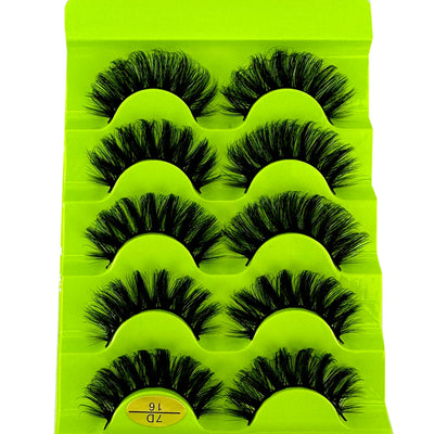 3D Natural Cat Eye False Eyelashes Fluffy Soft 5 Pairs - Smarsty