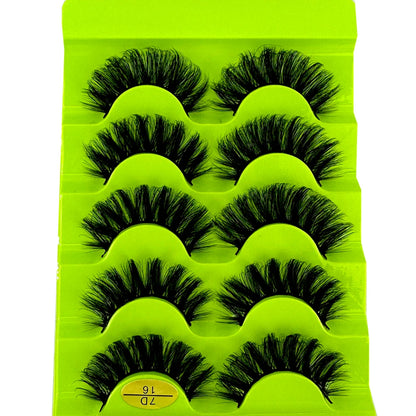3D Natural Cat Eye False Eyelashes Fluffy Soft 5 Pairs - Smarsty