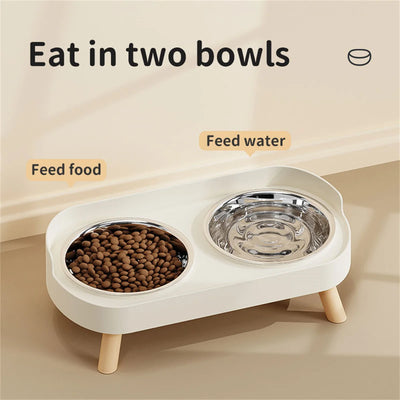 Colorful Double Bowl for Dogs and Cats with Large Capacity - Smarsty