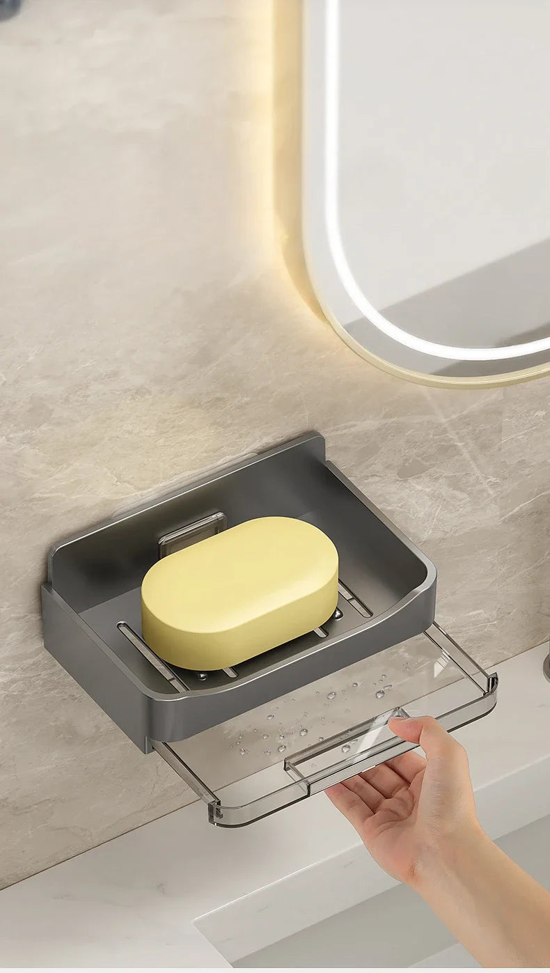 Wall Mounted Soap Holder with Double Drainage Design - Smarsty