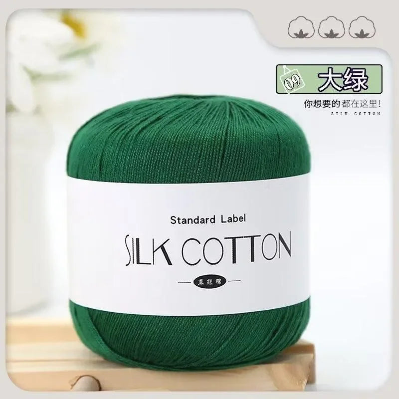 Silk Cotton Crochet Yarn for Soft Baby Knitting - Smarsty