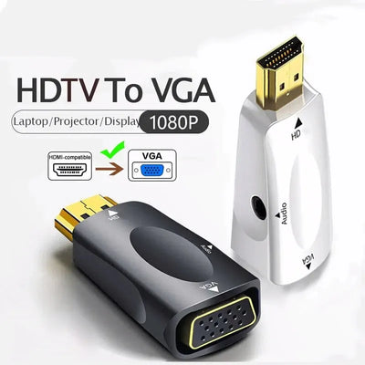 HDMI to VGA Cable Converter with Audio Support - Smarsty