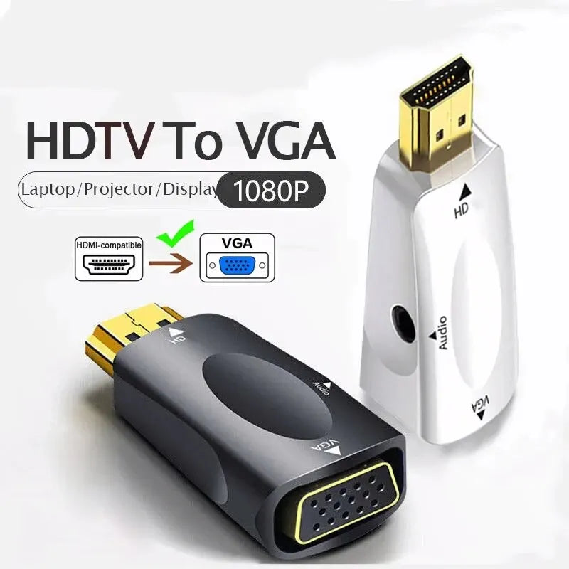 HDMI to VGA Cable Converter with Audio Support - Smarsty